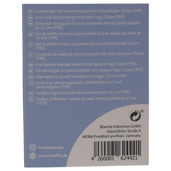 Fröhle LR002 - Medizinisches Penisring-Set (3 Stk)