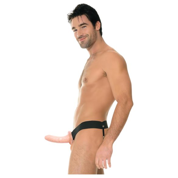 Fetish Strap-On 6 - anlegbar, hohler Dildo (natur)