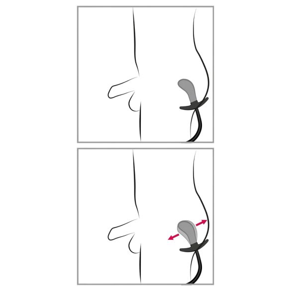 You2Toys - kugelgeladener, aufpumpbarer Analplug (schwarz)