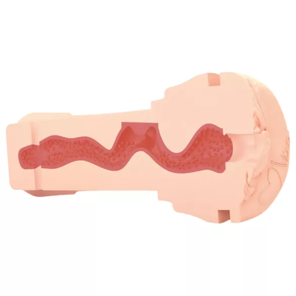 mystim OPUS Mica - naturgetreuer Masturbator (haut-schwarz)