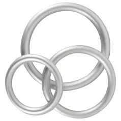 You2Toys Metallic - Silikon Penisring Set (3 Stk)