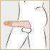 Realistixxx - Penis-Manschette mit Eichelring - 16cm (natur)