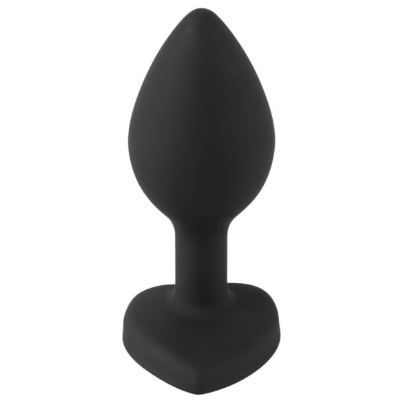 You2Toys Anal Plug - schwarzer Analplug mit weißem Stein