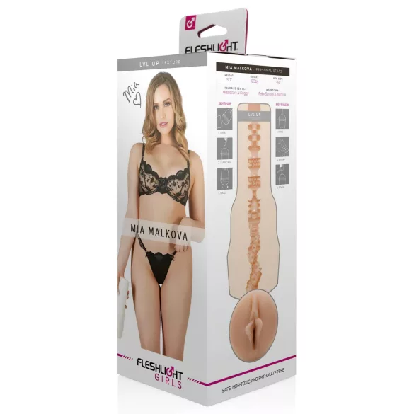 Fleshlight Mia Malkova LVL Up - lebensechte Vagina (natur)