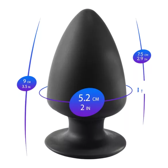 Silexd S - formbarer Anal-Dildo - 9 cm (schwarz)