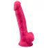 Silexd 7 - Dildo mit Saugnapf und Hoden - 17,5 cm (pink)