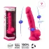 Silexd 7 - Dildo mit Saugnapf und Hoden - 17,5 cm (pink)