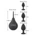 Black Velvet - 4-teiliges Analplug-Set - Schwarz