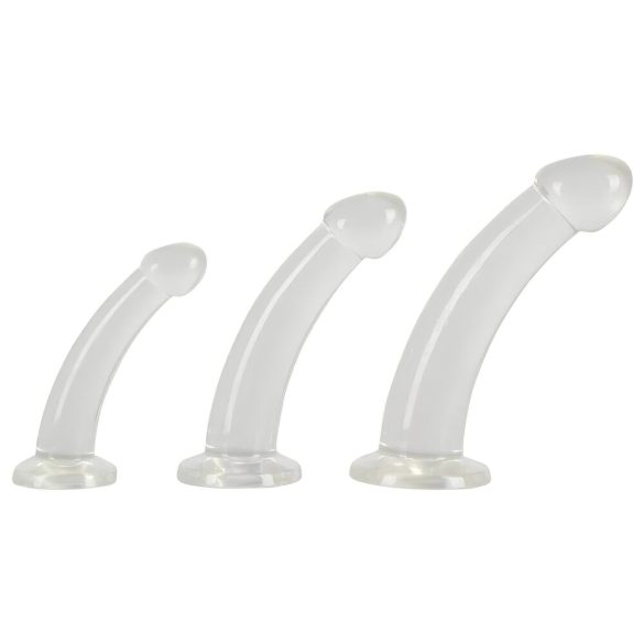 Kristallklar - Makko Analdildo-Set - 3-teilig (Transparent)