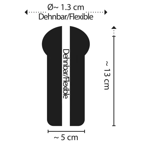STROKER Speed - durchsichtiges Masturbator-Möpsechen