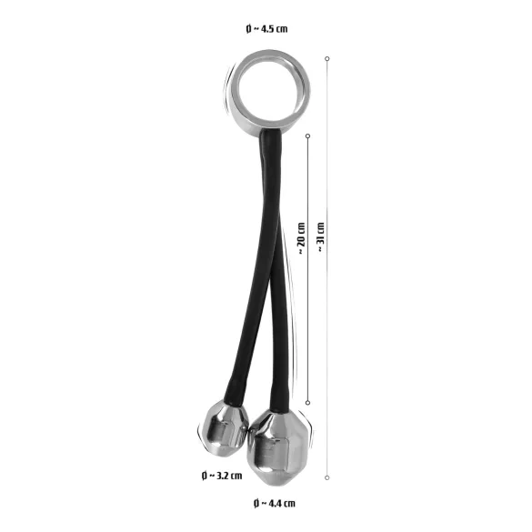 You2Toys Heavy Gear - Analring mit Gewicht (schwarz)