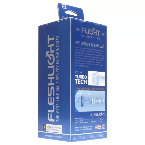 Fleshlight Flight Commander - Saugmasturbator (Blau)