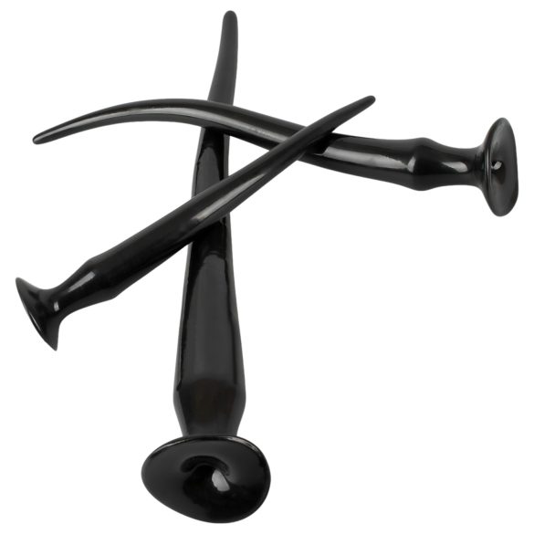 You2Toys - extra langer Anal-Plug-Set (3-teilig) - schwarz