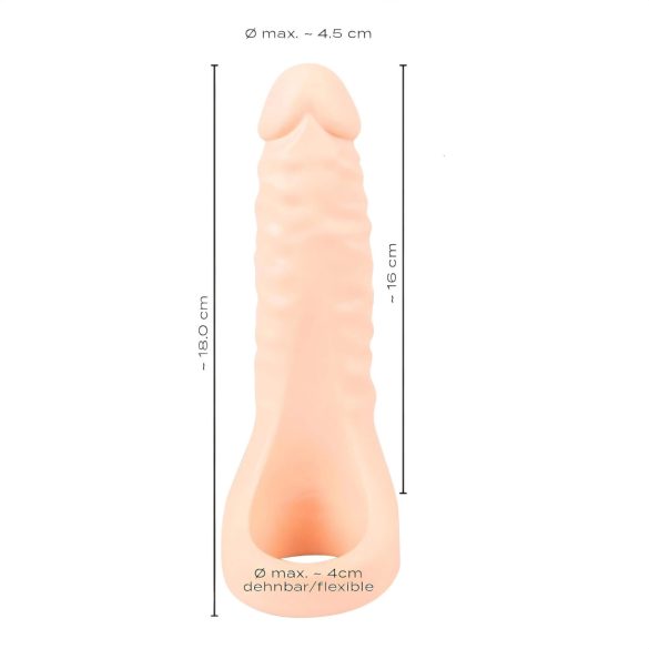 Realistixxx Double F - natürlicher Dildo mit Penisring