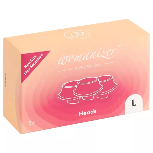 Womanizer L - Ersatzsaugköpfchen Set - Weiß (3 Stück) - Groß