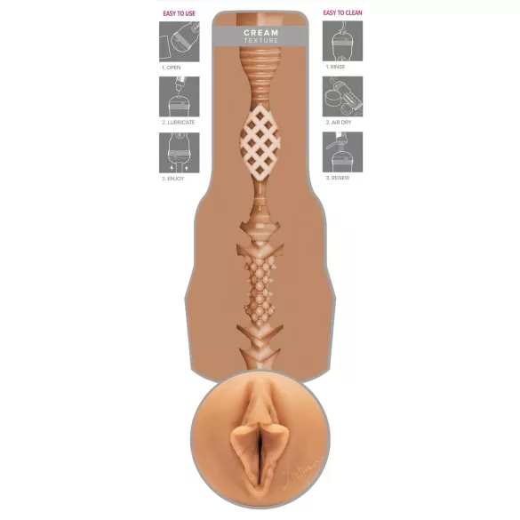 Fleshlight Autumn Falls Cream - naturgetreue Vagina (natur)
