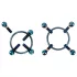 Bad Kitty - Drehbare Nippelschmuck (rund) - blau