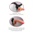 Real Feel Deluxe No.12 - lebensechter Hoden-Vibrator (natur)