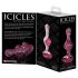 Icicles No. 75 - Herz-Glas-Analplug (pink)