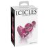 Icicles No. 75 - Herz-Glas-Analplug (pink)