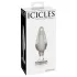 Icicles Nr. 26 - konischer Analdildo aus Glas (transparent)