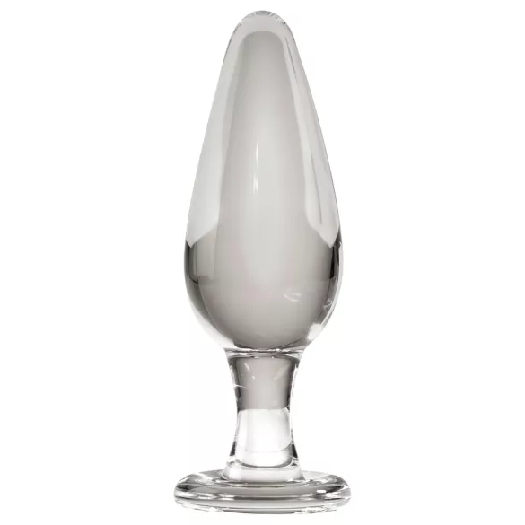 Icicles Nr. 26 - konischer Analdildo aus Glas (transparent)