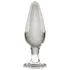 Icicles Nr. 26 - konischer Analdildo aus Glas (transparent)