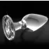 Icicles Nr. 26 - konischer Analdildo aus Glas (transparent)