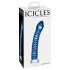 Icicles Nr. 29 - Spiral Glasdildo (Blau)