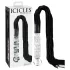 Icicles Nr. 38 - Lederpeitsche und Glasdildo (transparent-schwarz)