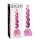 Icicles Nr. 43 - Perlenherz Glasdildo (pink)