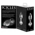 Icicles No. 44 - Kegelförmiger Glas Analdildo (transparent)