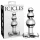 Icicles No. 47 - dreifach-perlen, Glas Analplug (transparent)