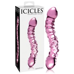 Icicles No. 55 - Doppelseitiger G-Punkt Glasdildo (Pink)