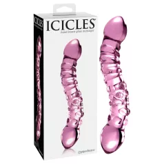 Icicles No. 55 - Doppelseitiger G-Punkt Glasdildo (Pink)