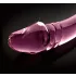 Icicles Nr. 57 - Doppelseitiger Glasdildo mit Penisform (Rosa)
