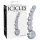 Icicles No. 66 - Gebogener, kugeliger Glasdildo (transparent)