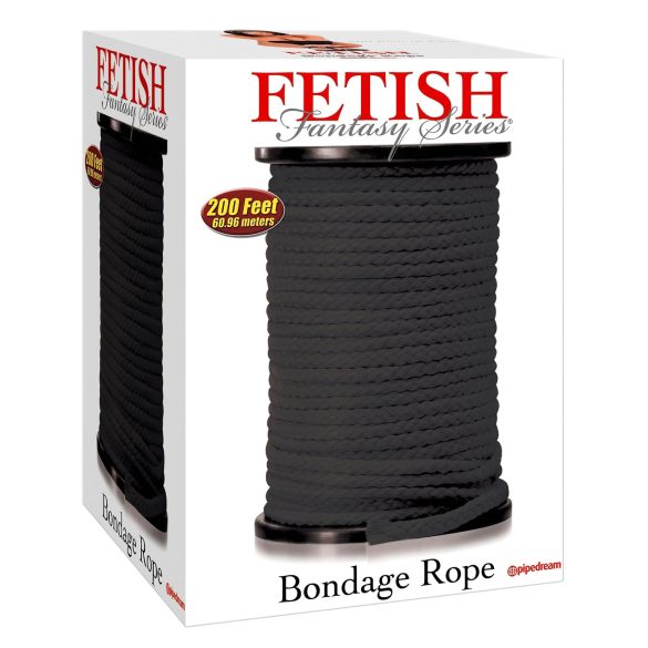 Fetisch Shibari Bondage-Seil - 60m (schwarz)