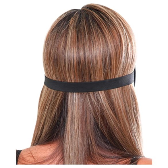 Fetish Deluxe Fantasy - Breite, weiche Augenmaske (schwarz)