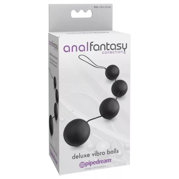 Pipedream - Anal Fantasy - anale Perlenkette mit Innenkugeln (schwarz)