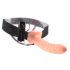 Strap-On 8 - anlegbarer, hohler Vibrator (natur)