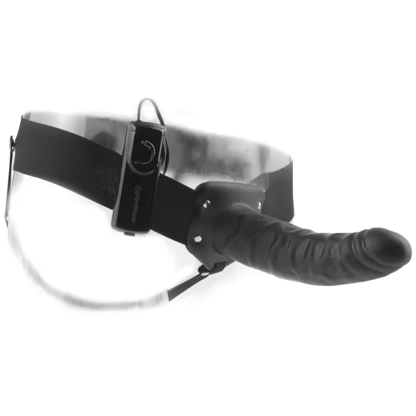 Fetisch Strap-On 8 - Hohlvibrator zum Anschnallen (schwarz)