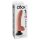 King Cock 9 - Flexible, mit Saugnapf Vibrator (26cm) - Natur