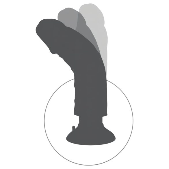 King Cock 9 - Flexible, mit Saugnapf Vibrator (26cm) - Natur