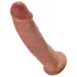 King Cock 9 - realistisch Dildo mit Saugnapf (23cm) - Dunkel Natur