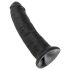 King Cock 9 - Haftfuß Dildo (schwarz)