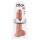 King Cock 11 - Saugnapf-Dildo mit Hoden (28cm) - Naturfarbe