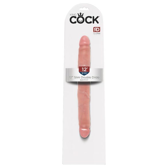King Cock 12 Slim - naturgetreues Doppel-Dildo (31cm)