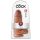 King Cock 9 Chubby - Saugnapf-Dildo (23 cm) - Dunkel Natur