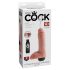 King Cock 8 - Lebensechtes spritzendes Dildo (20 cm) - Natur
